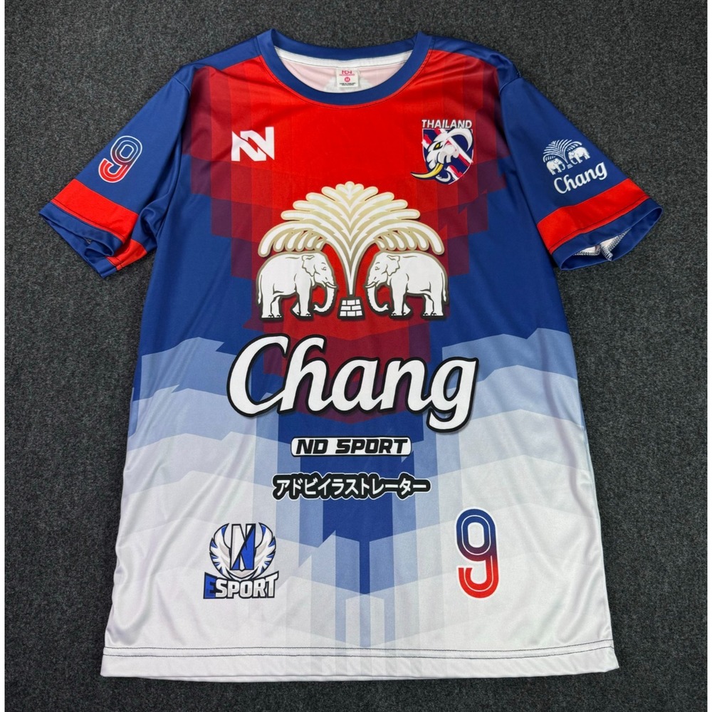 Noodang Chang Beer Thailand Multicolor Sponsor Soccer Jersey Blokecore Men's Med